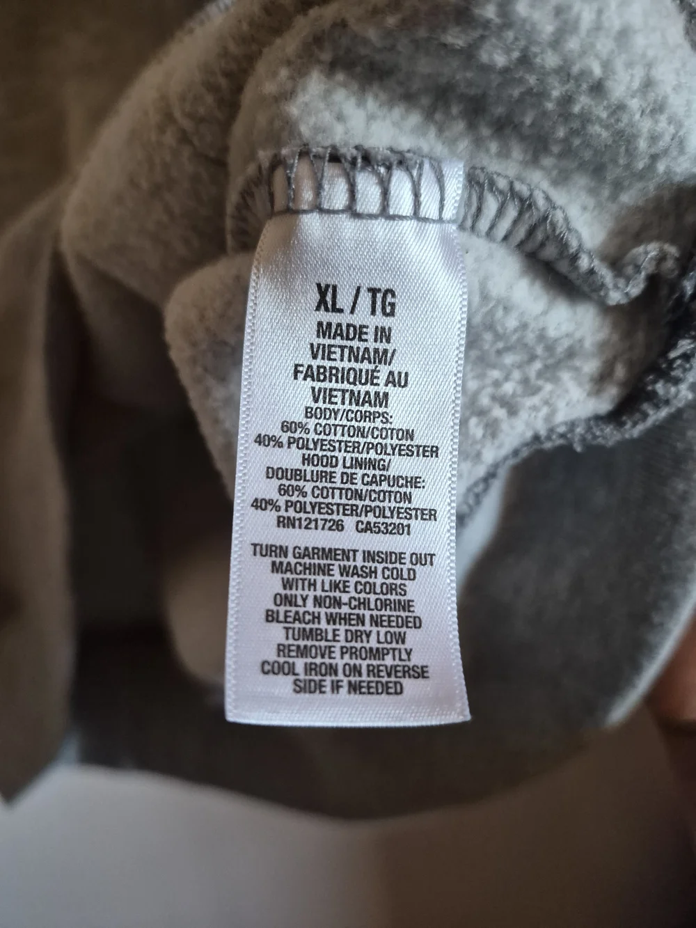 Aeropostale Men's Light Gray Pullover Hoodie with Black Logo Size XL